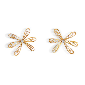 Golden Flower Earrings