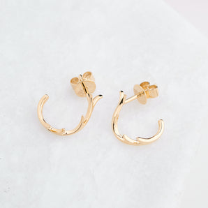 Golden Deer Horns Earrings